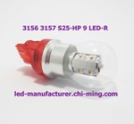 3156 3157 S25-HP 9 LED-R 